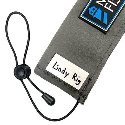 Premium Neoprene Fishing Rod Sleeve – Floating, Puncture Resistant, Labeled Protective Sock for Casting, Spinning, Trolling Fishing Rods - color: Grey, size: 52", style: Spinning