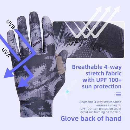Seibertron S.P.S.G-1 UPF100+ Sun/UV Protection Touchscreen Adult & Youth Glove - color: black, size: XXL Adult