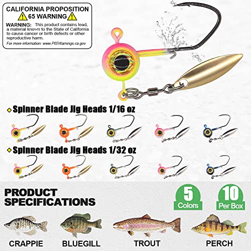 Crappie-Baits- Plastics-Jig-Heads-Kit-Shad-Minnow-Fishing-Lures-for Crappie-Panfish-Bluegill-40 &135 Piece Kit - color: BABY SHAD 40 pc.KIT COMBO 2