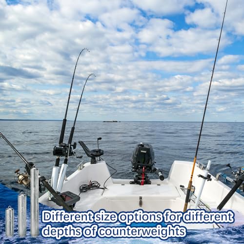 Gemscream Deep Drop Fishing Weight Metal Fishing Weights Drop Shot Weights Fishing Sinkers Drop Shot Weight for Saltwater Freshwater Fishing - size: 5 lb