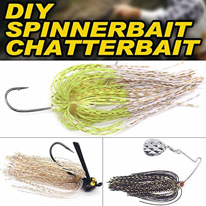 Fly-Tying-Materials-Rubber-Legs-Silicone-Rubber-Skirt 12-24 Colors Fly Tying Supplies - color: Flash Rubber Legs 12 Colors kit