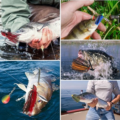 OROOTL Silicone Jig Skirts Spinnerbait Skirt Replacement Bass Fishing Lures for DIY Spinner Baits Buzzbaits Squid Jig Accessories - color: D-Skirts-18pcs