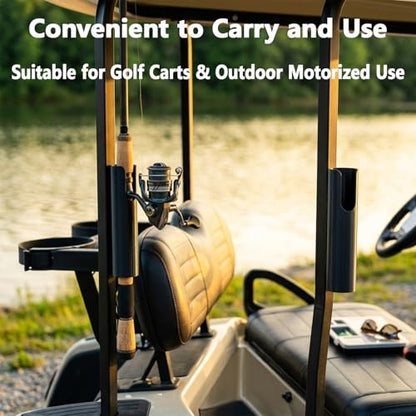 Magnetic Fishing Rod Holder for Truck Bed (2 Pcs),No-Drill Car Fishing Rod Holder,Magnetic Car Fishing Rod Holder for Truck, SUV, Garage Door & Golf Cart, Wall-Mounted Fishing Rod Storage Rack