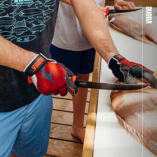 BUBBA Ultimate Fillet Gloves - Cut Resistant - Touch Screen Usability for Fishing, Angling, Boating & Outdoors - size: Medium