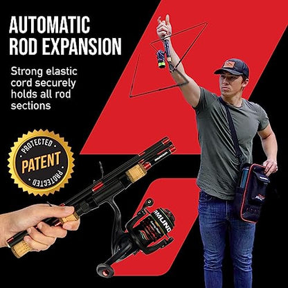 Amundson Savvy Rider Backpacker All-in-One Fishing Combo