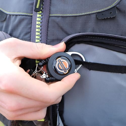YakAttack Dual Fishing Tool Retractor - Style Options | Secure Clip-On with 360° Swivel | Heavy-Duty, Corrosion-Resistant for Saltwater & Freshwater | Fly Fishing Zinger Retractor - style: Twin 18" Nylon Cables