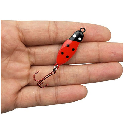 Ice Fishing Jigs with Treble Hooks Lead Jig Hooks Winter Metal Lures - color: 1.97inch/0.21oz-4pcs