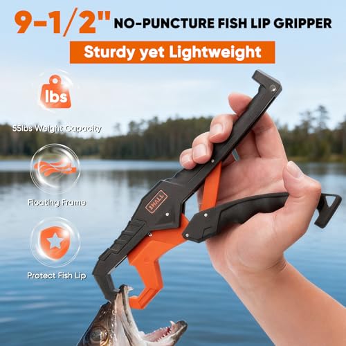 SHALL Fishing Tool Kit, Corrosion Resistant Fishing Gear and Equipment - Fishing Pliers, Fillet Knife, Fishing Scissors, Fish Lip Gripper, Fishing Ruler, Lanyard - Premium Fishing Tools for Men Women - style: 8-Piece Fishing Tool Kit