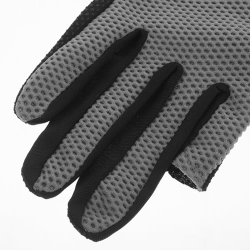 Toddmomy Fingerless Sun Protection Fishing Gloves for Men, Breathable Mesh Non-Slip Driving and Cycling Gloves for Outdoor Sports and Crab Fishing