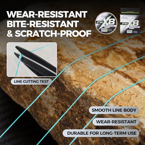 X8 Braided PE Fishing Line - Zero Stretch High Sensitivity 8 Carrier Line, Super Strong Abrasion Resistant for Smooth Casting, Saltwater Freshwater Lure Fishing, 110 Yards - color: Grey, size: 25LB