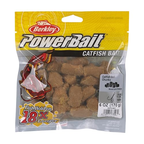 Berkley PowerBait Catfish Bait Chunks Fishing Dough Bait - color: Blood and Cheese