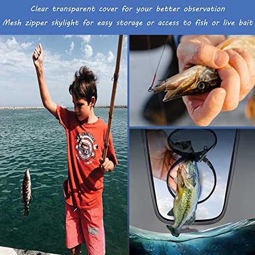 Foldable Transparent Top Cover - Multifunctional Minnow Bucket, Live Fish Container, Outdoor Camping Fishing Bag (Black, 6 Gallon) - color: Black, size: 6 Gallon