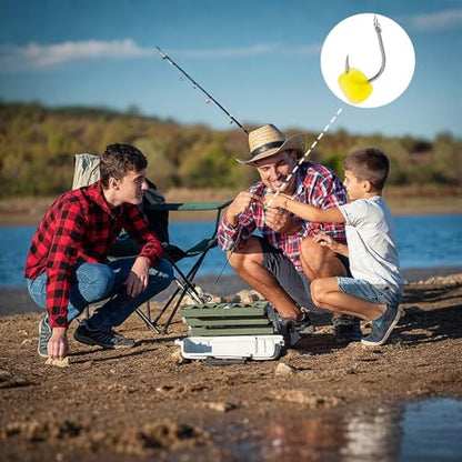 100 Pcs Carp Bait Lure Set Artificial Boilies Fishing Bait with Fake Corn Lures Equipment High Attraction Carp Fishing Baits for Freshwater Fishing
