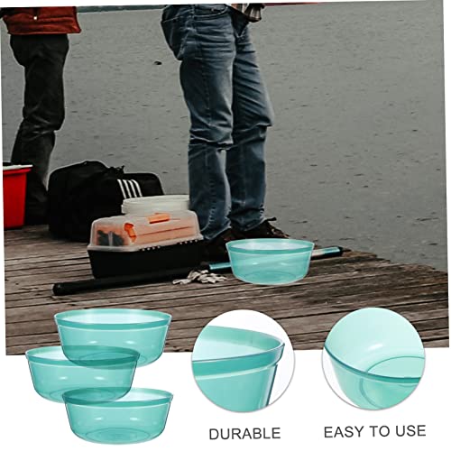 UPKOCH 3pcs Non-Stick Fishing Bait Basin Thick Stackable Mixing Bowls for Easy Bait Storage Outdoor Fishing Tools and Lightweight Design for Anglers