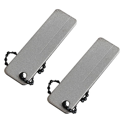 Healifty 2Pcs Pocket Whetstone Sharpening Stone Mini Portable Outdoor Sharpener for Compact Grinding Tool for Camping Pocket Carry 2.51 X 0.74 X 0.07 in