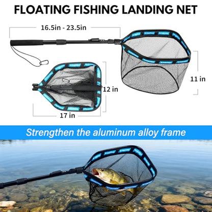 THKFISH Telescoping Fishing Rod and Reel Combo with Backpack, Carbon Fiber Travel Fishing Pole Spinning Reel Kit with Fishing Lures, Fishing Tools Kit for Men - color: Camo Backpack With Fishing net & rod, size: 1.8M 5.9FT