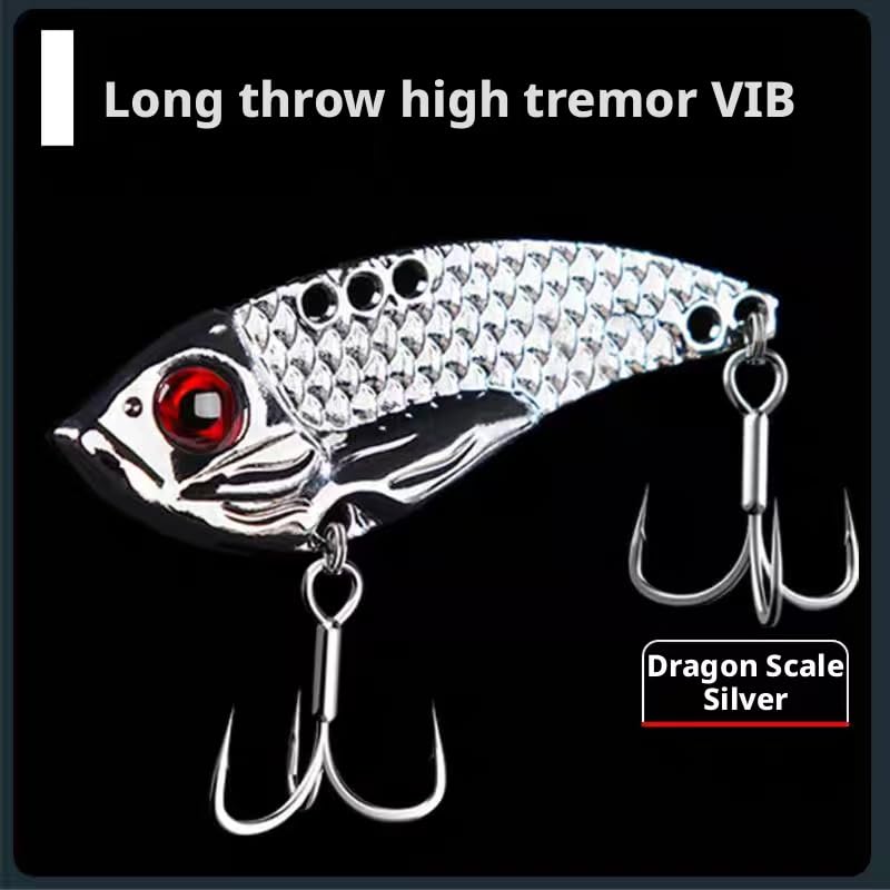 Bionic Fishing Lure 2-Pack Lifelike 3D Eye & Iridescent Finish Adjustable Multi-Swim Mode with All-Layer Vibration Effective for Bass/Pike in Fresh/Saltwater Ultra-Strong 3-Treble Hooks