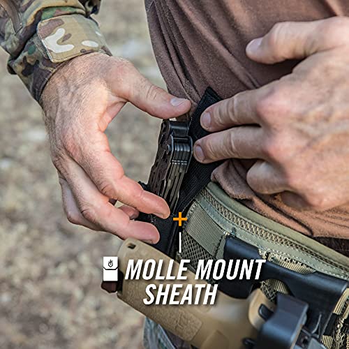 Gerber Gear Truss Multitool, Gifts for Men, 17-in-1 EDC Needle Nose Pliers, includes Pocket Knife, Screwdriver, and Bottle Opener Accessories, Fishing and Camping Gear, Black (Pack of 12) - style: Black Molle Sheath (Pack of 12)