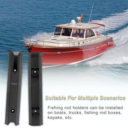 Fishing Rod Holders, 4 Pack Fishing Rod Racks Fishing Pole Holders Side-Mount with Screws for Boat