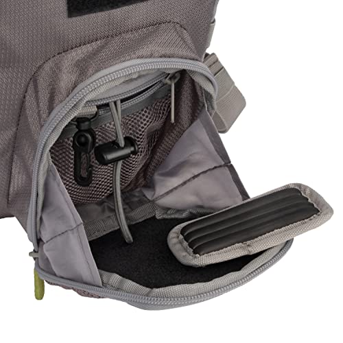 AC ALLEN Fall River Fishing Chest Pack, Fits Up to 2 Tackle/Fly Boxes, 152 Cu in / 2.5 L - color: Gray/Lime