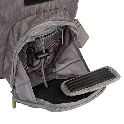 AC ALLEN Fall River Fishing Chest Pack, Fits Up to 2 Tackle/Fly Boxes, 152 Cu in / 2.5 L - color: Gray/Lime