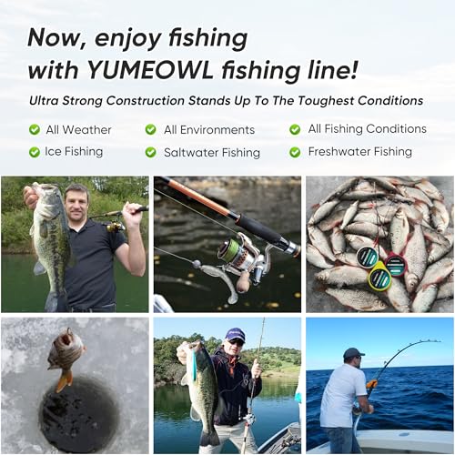 Thinner Braided Fishing Line, Ultra-Strong Abrasion Resistant Zero Stretch Braided Line, 4&8 Strand - color: Moss Green, size: X4-6lb-546yds-0.06mm