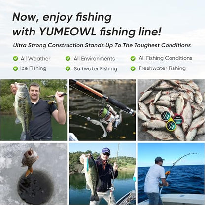 Thinner Braided Fishing Line, Ultra-Strong Abrasion Resistant Zero Stretch Braided Line, 4&8 Strand - color: Moss Green, size: X4-20lb-1093yds-0.18mm