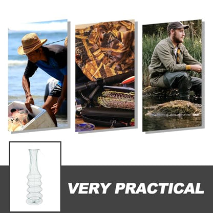 Veemoon Foldable Fishing Net Trap Mesh Catcher for Crab Shrimp and Fish Outdoor Collapsible Bait Keeper with Float 5-Layer Long 130cm Fishing Equipment