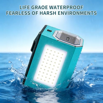 UV Fishing Lure Charger Light, 3-Second Glow Charge Hands-Free Waterproof | UV LED, Dual Power AAA or 18650, Night Fishing, Ice Fishing, Kayak, Saltwater, Jig, Soft Bait
