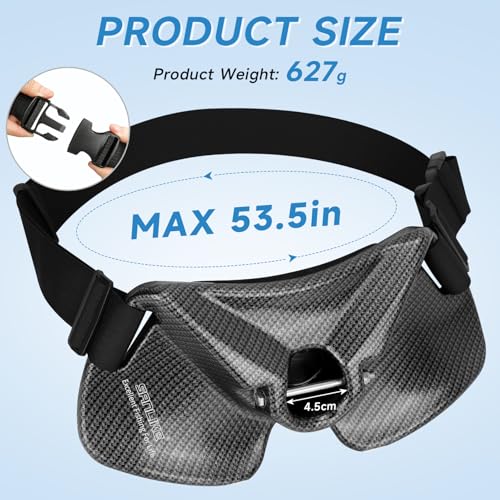 SANLIKE Fishing Belt Rod Holder Lightweight Carbon Fiber Fishing Belt | Adjustable heavy-duty nylon strap with quick buckle, suitable for offshore boat, deep sea and surf rock fishing