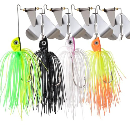 Fishing Lures Buzzbait Spinnerbait Jigs Lure for Bass Pike Fishing Freshwater 5/8oz Bass Fishing Lures
