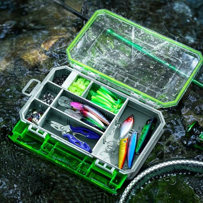 Ghosthorn Fishing Tackle Box, Waterproof 3600 and 3700 Tackle Trays, Plastic Tackle Box Organizer with Removable Dividers, Storage Lure Box and Terminal Tackle Storage - style: 3600*2