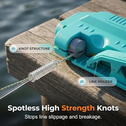 Automatic Fishing Knot Tying Tool, Electric Line to Leader Knotter Machine,Quick FG/GT Knot Assist Device for Spinning & Bait Casting - color: 3PC