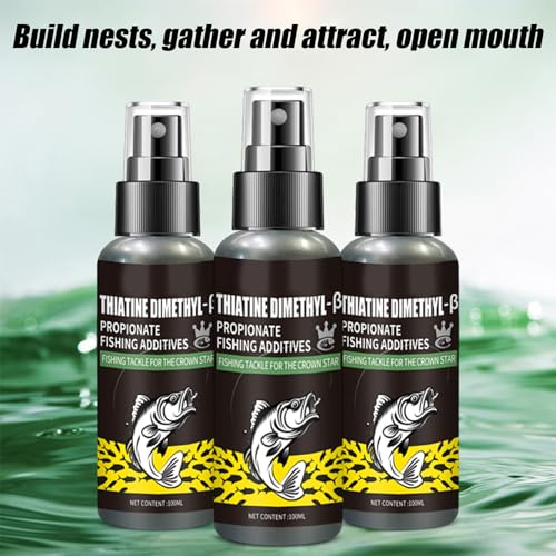 DMPT Fishing Scent Additive - Lure Enhancer, Liquid Formula | Organic Flavor Booster, Natural Feeding Stimulant with Strong Odor During Outdoor Carp Casting & Riverbank Trout Attraction Under Various