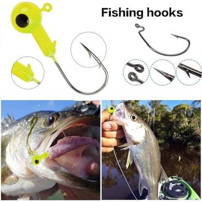 Fishing Lures Freshwater Bait Tackle kit.Tackle Box Including crankbaits topwater Lures,Jigs,Spoons and More Fishing Gear Set.Suitable for Bass Trout Salmon. - color: B240PCS