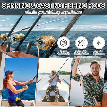 VioraWhite 2 Pcs 69 Inches Neoprene Fishing Rod Sleeves Floating Fishing Pole Cover for Casting Pole Lightweight Rod Socks for Storage and Transport,UV Resistant,Protection Solution