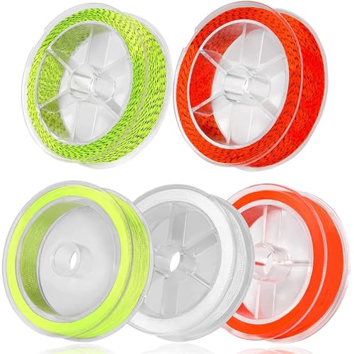 Fly Fishing Backing Line 50M/50Yards 20LB/30LB 8 Strands Polyester Braided Rope Strong Wire Accessories - color: Yellow, size: 50M 20LB