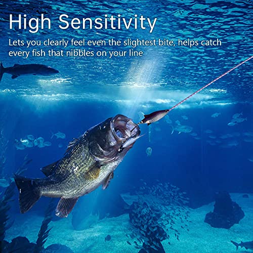ANGRYFISH 4 Strands Super Strong Braided Fishing Line- Less Expensive -Zero Stretch -Small Diameter-Suitable for Novice Fishermen | Purple/Blue/Yellow/Green, Abrasion Resistant, Zero Stretch, Small Diameter, Less Expensive, Suitable for Novice Fishermen -