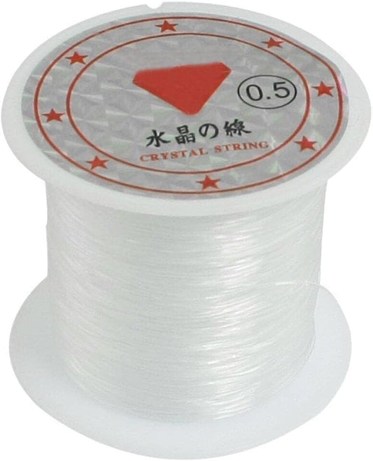 0.5mm 41Lbs Capacity Diameter Clear Nylon Fishing Line Cord Spool Deft and Professional Crystal Clear