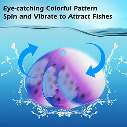 35pcs Fishing Spinner Blades Colorful Colorado Blades Kit Lure Making Supplies Easy Spin Fishing Spoons for DIY Inline Spinner Spinnerbaits Walleye Rig Freshwater Saltwater - color: Green & White