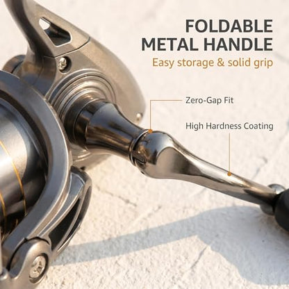 Ultralight Spinning Reel 5.2:1 30KG Drag Fresh/Saltwater - size: LC-7000