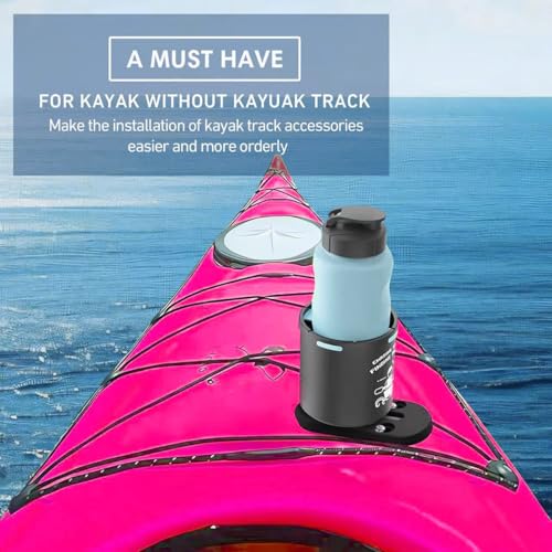 Kayak Track Kayak Low Profile Track,Kayak Rail,Kayak Accessories Mount Track,Kayak Gear Track for Fishing Rod Holder,Kayak Rail Track for Paddle Holders Fish Finder,Cup Holder,Anchor Cleats - size: 4inch2pcs