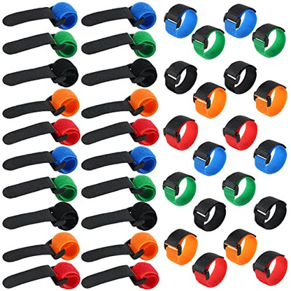 Riakrum Fishing Rod Straps Rod Ties Fishing Pole Belt Straps Holder Strap - color: Blue, Green, Red, Orange, Black
