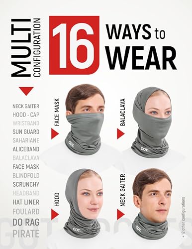 UPF 50+ Fishing Neck Gaiter - UV Face Mask Sun Protection for Men Women | Moisture-Wicking, Quick-Drying, Built-in SPF, UVA/UVB Blocking, Hunting Camo Design, Versatile Headwear - color: Black Paisley