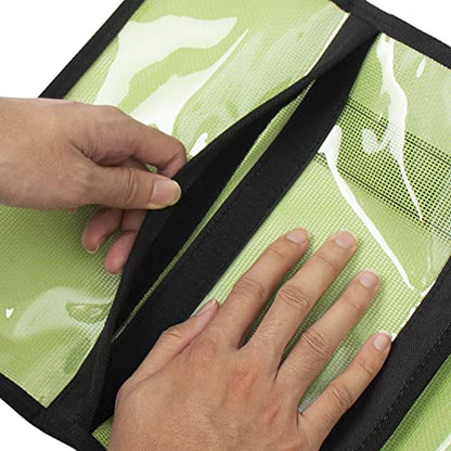 Lure Bag 6 Pocket PVC Protective Cover Durable Fishing Bag Trolling Lure Tackle Box - size: Medium