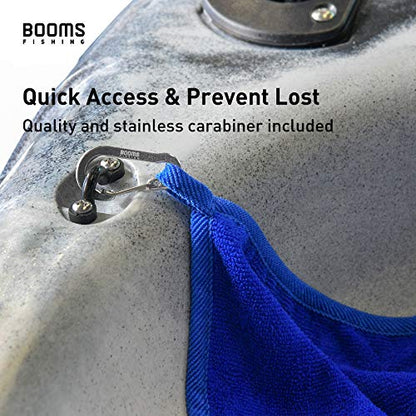 Booms Fishing B0T Microfiber Fishing Towel with Clip, 3 Pack Blue - color: Blue_3 Pack