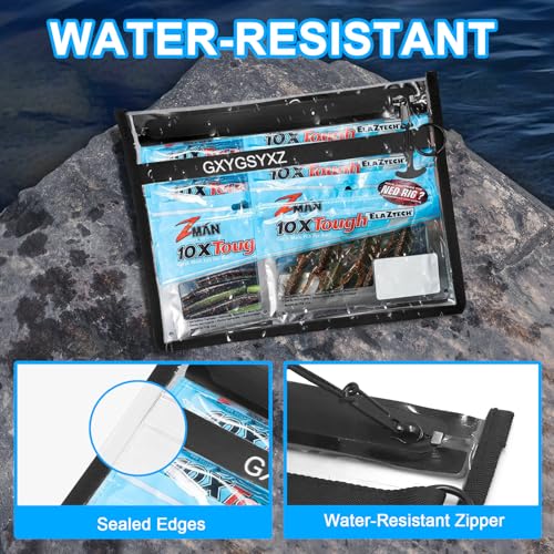 Fishing Gear Storage Bag Bait Storage Sealed Edges Waterproof Protection Durable and Sturdy Large Capacity PVC-Free Fishing Accessories Bag - size: (D-2Pack, Medium 2 Pack, Large)
