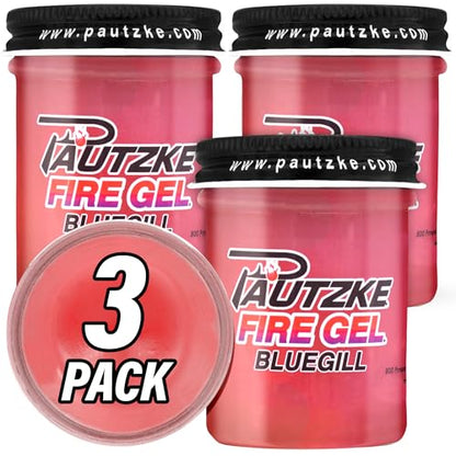 Pautzke Fire Gel Bait Scent Fishing Attractant, Long-Lasting Fish Scent Gel, Freshwater Saltwater Compatible, Strong Scent Trail, Easy Apply Lure Enhancer - color: 3-Bluegill