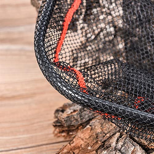 Fishing Net Portable 18inches Fly Fishing Net Freshwater for Trout Soft Rubber Mesh Floating Hand Net for Catch and Release Landing Nets for Fishing