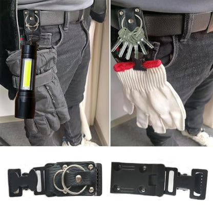 Glove Clips for Work Glove Holders Belt Tool Clip Black Tool Belt Clip Suitable for Towels, Gloves, Flashlights, Keys and Other Items